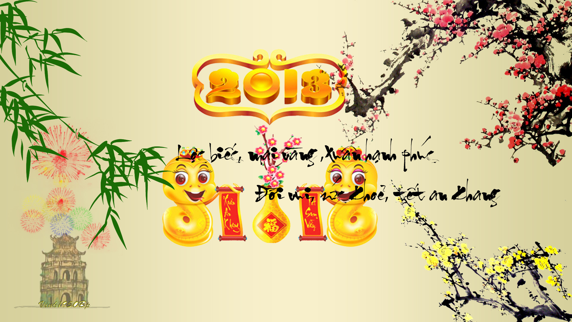 hinh nen happy new year 2013